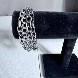 Chunky Silver Toned Chain Bracelet 7-9” | NWOT Bundle 4 for $20! Offers Welcome